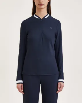 J Lindeberg   Sweater Leonora Mid Layer Blå 